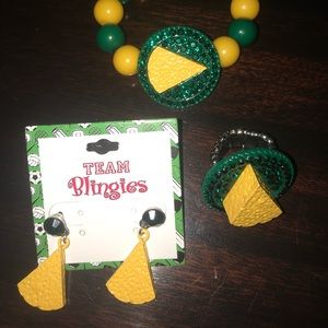 Green Bay Packers Cheesehead jewelry Set